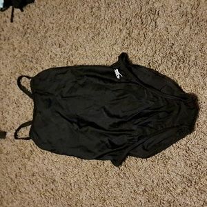 One piece black swim suit